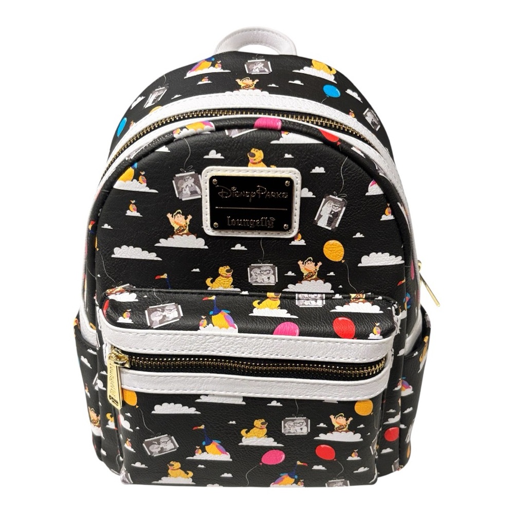 Disney Parks Loungefly Mini Backpack UP Characters and Balloons
